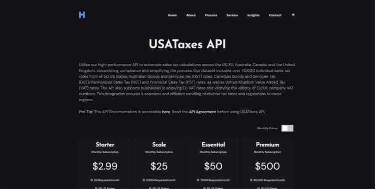 Global Sales Tax Compliance API